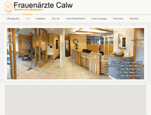 Tablet Screenshot of frauenaerzte-calw.de